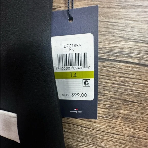 Tommy Hilfiger Black Mini Sheath Dress Short Sleeve - Picture 3 of 11